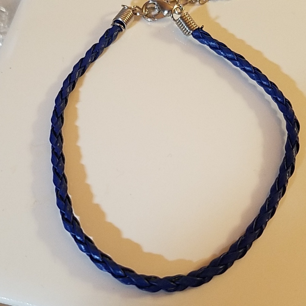 Braided Vegan Leather Bracelet 8" & 3" extention